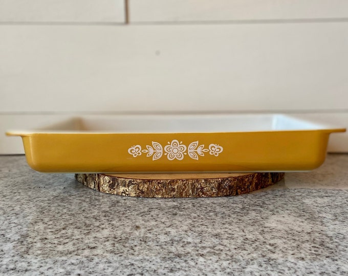 Butterfly Gold Vintage Pyrex Lasagna Pan Butterfly Gold Rectangle