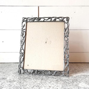 Vintage Art Nouveau 8x10 Picture Frame, Ornate Metal Photo Frame, Antique Home Decor, Twisted Design, Collectible Display Frame, Gift Idea