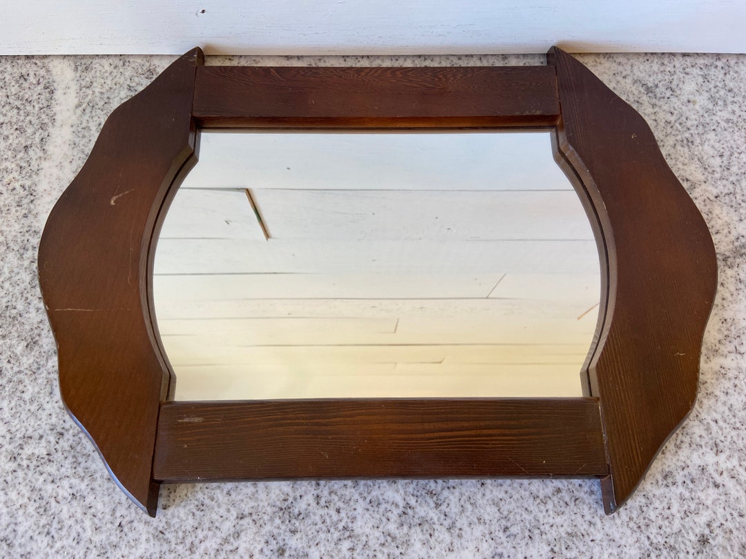 Gorgeous Vintage Solid Wood Mirror Wall Decor | Decorative Vintage ...