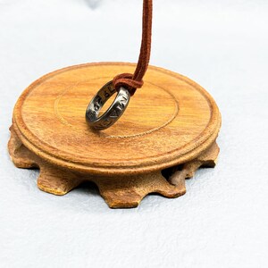 Uncharted 4 Necklace Nathan Drake Ring / Uncharted Ring Pendant Sic Parvis Magna Greatness From Small Beginnings / Father's Day Gift zdjęcie 7