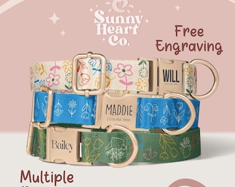 Personalized Dog Collar, Custom Pet Collar With Name Tag, Adjustable Dog Collar For Small Medium Large Dogs, Cute Dog Collar For Pets(Z-50)
