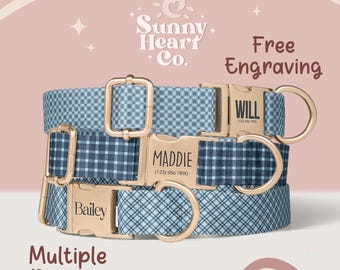 Personalized Dog Collar With Name Tag, Adjustable Pet Collar For Dogs, Durable Custom Dog Collar, Gift For Dog Owners(Z-47)