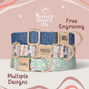 Custom Dog Collar With Name Tag, Adjustable Pet Collar For Dogs And Puppies, Personalized Dog Collar With Metal Buckle, Cute Pet Gift(Z-90)