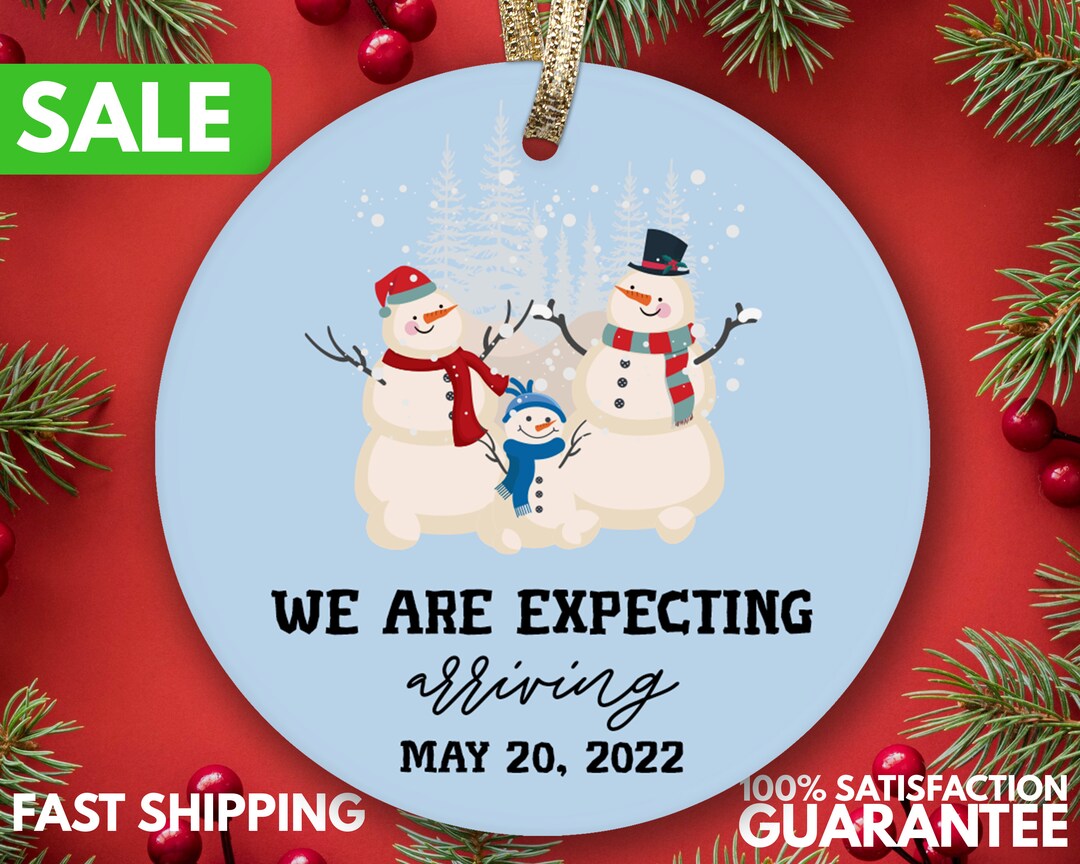 Personalized Expecting Parents Ornament - Custom Pregnant Mom Christmas ...