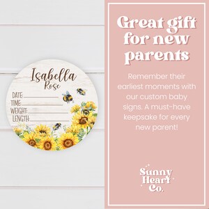 Birth Stat Sign Personalized For Newborn Baby, Scarlett James Design, Crib & Nursery Decor, Photography Prop, Baby Shower Gifts, Gender Reveal