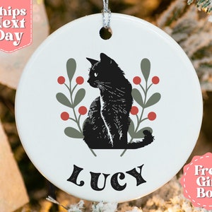Personalized Cat Loss Ornament - Cat Memorial Gift - Custom Sympathy Gift - Pet Loss Gift - Cat Condolence Gift - Pet Loss Ornament OR-0174