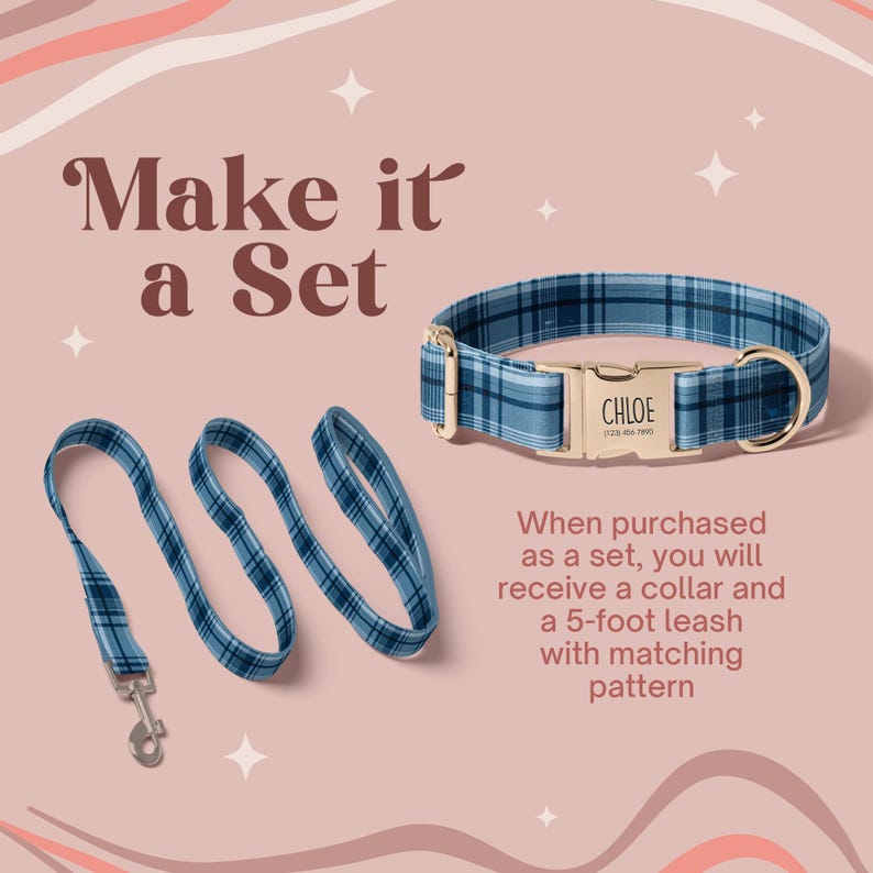 Personalized Dog Collar, Custom Pet Collar With Name and Phone Number ...