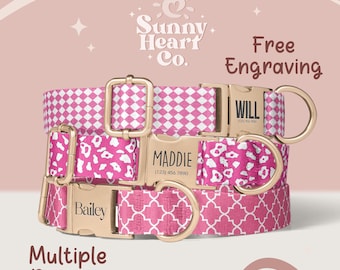 Personalized Dog Collar With Name And Phone Number, Custom Pet Collar With Buckle, Adjustable Collar For Dogs, Durable Pet Accessory(Z-76)
