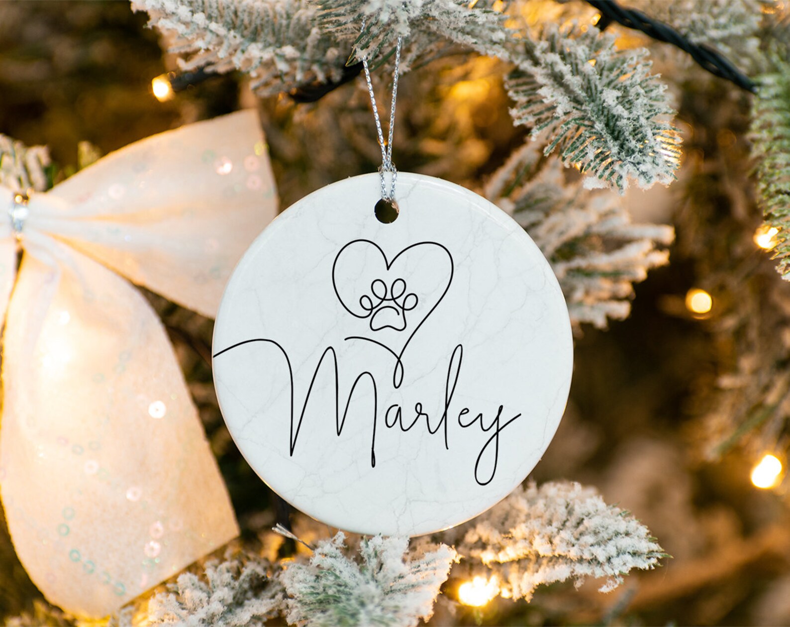 Personalized Pet Ornament - Custom Dog Christmas Ornament - Pet ...
