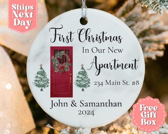 Our First Apartment Christmas Ornament Personalized - First Christmas In Our New Apartment Ornament - New House Ornament OR-0062