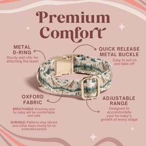 Mountain Dog Collar, Adventure Dog Collar For Hiking, Scenic Wilderness Pet Collar, Outdoor Dog Gear, Durable Collar For Active Dogs(Z-3) image 5