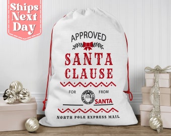 Personalized Santa Clause Sack - Special Delivery Santa Bag - Christmas Eve Bag - Santa Clause Gift Sack - Santa Sack SS-083