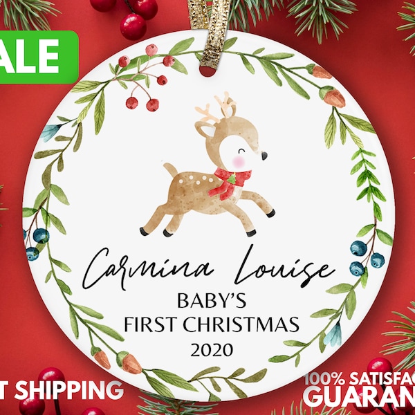 Baby's First Christmas Ornament 2022 Etsy