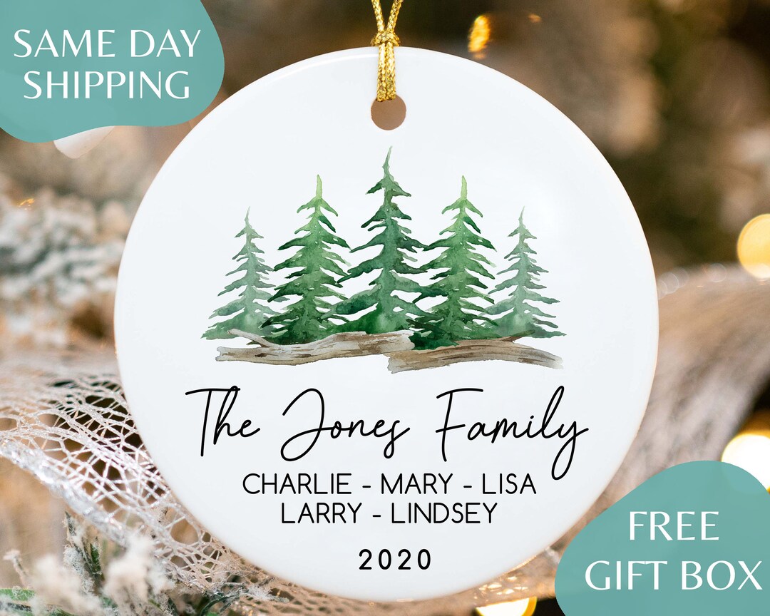 Family Christmas Ornament - Custom Family Keepsake - Personalized ...