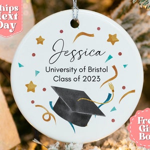 Personalised Graduation Mug & Coaster Set - Graduation Class of 2024 Gift - University Degree Congratulations Gift - Graduate Gift OR-0163