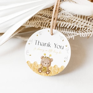 Parents to Bee Baby Shower Favors. Mama to Bee Printable Honey Bee Thank You Favor Tags. Digital Bumble Bee Baby Sprinkle Gift Labels. J1