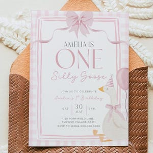 Silly Little Goose Birthday Invite
