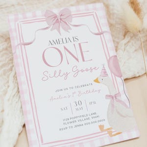 One Silly Goose Birthday Invitation