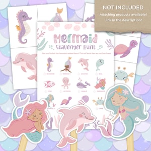 Editable Mermaid 1st Birthday