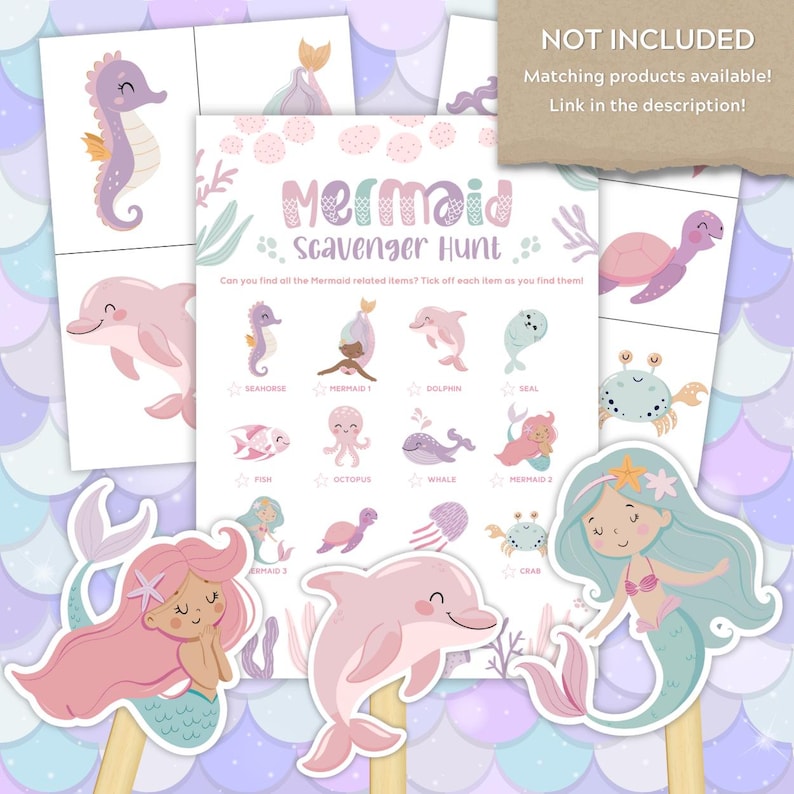 Editable Mermaid 1st Birthday