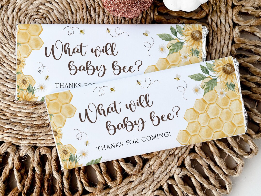What Will Baby Bee Gender Reveal Custom Candy Favor. Parents to Bee ...