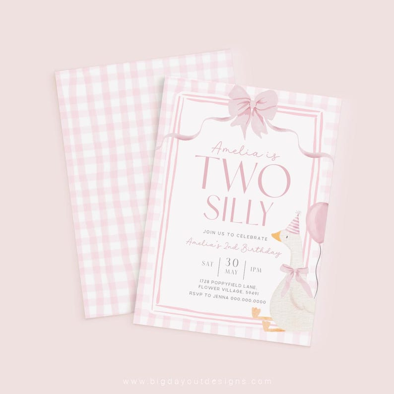 Two Silly Goose Invite
