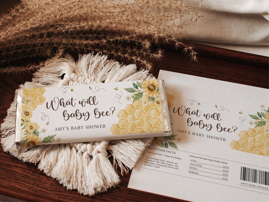 Honey Bee Baby Shower Custom Candy Favor. Mommy to Bee Chocolate Favor ...