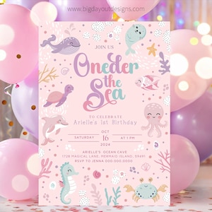 Ocean Birthday Party Invitation