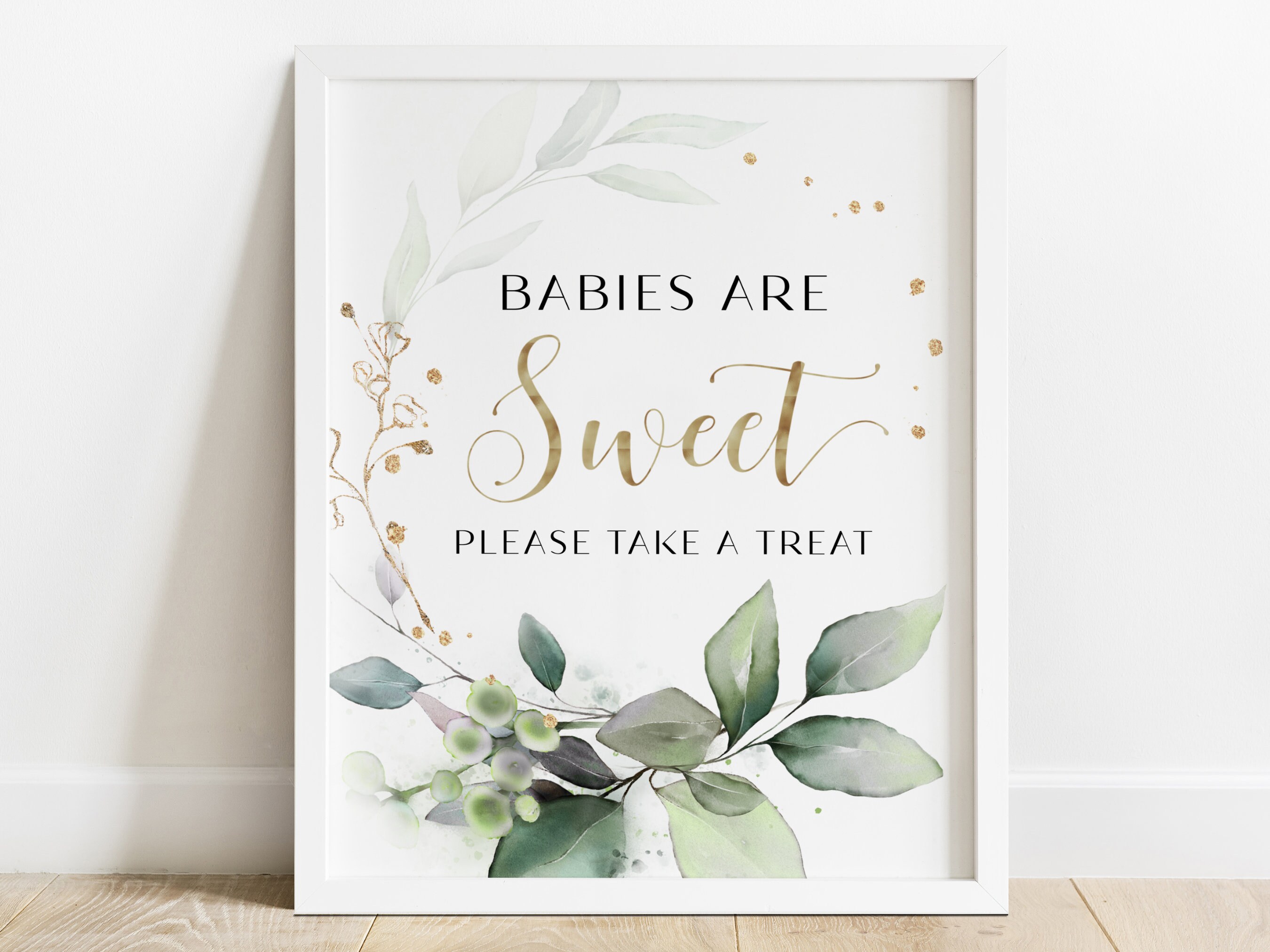 Eucalyptus Dessert Table Sign Baby Shower. 1st Birthday Decor. Etsy