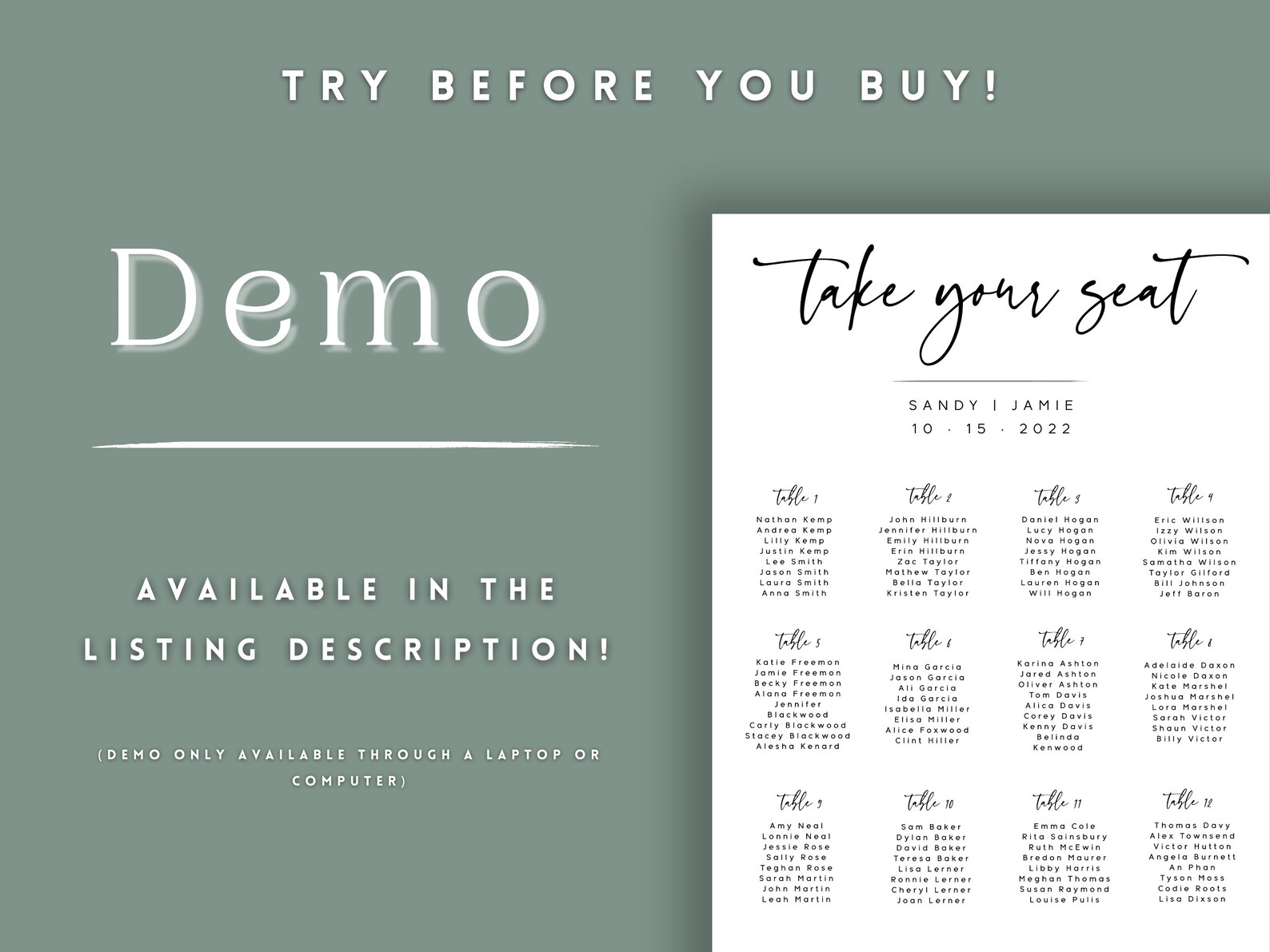 AVERY Wedding Seating Chart. Seating Chart Wedding. Wedding Etsy