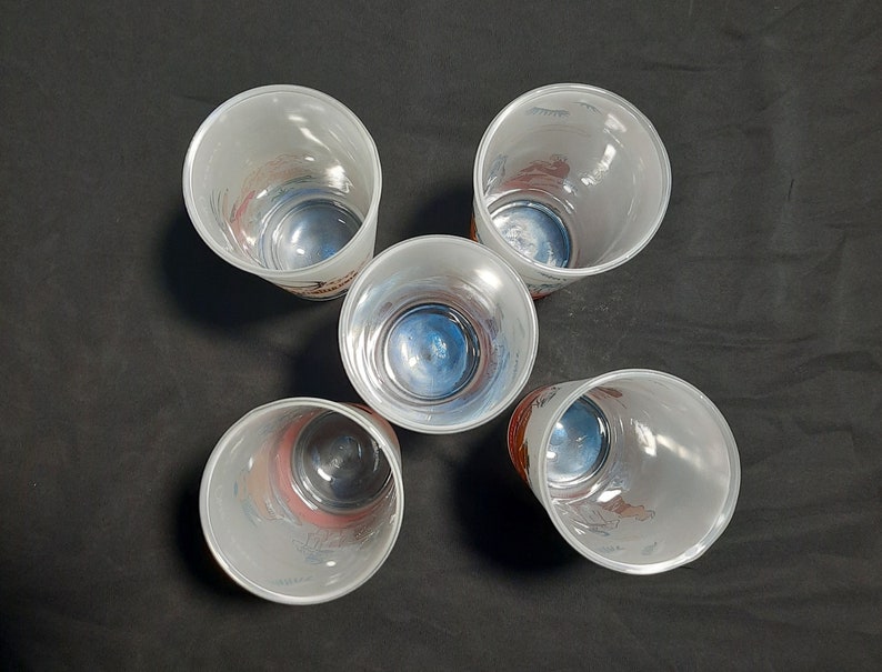6 Vintage Famous Ohio Indian Glasses From Bonded Oil Etsy