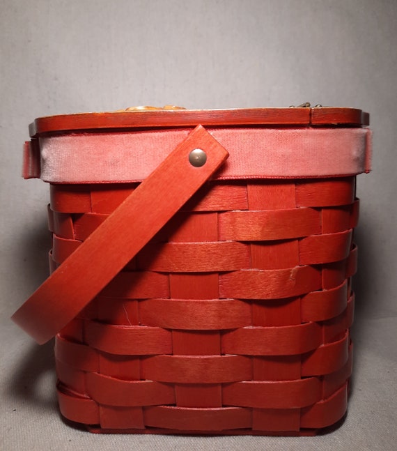 Vintage Wood Basket Purse - image 5