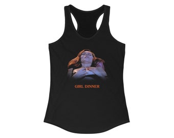 Videodrome Girl Dinner Women's Ideal Racerback Tank