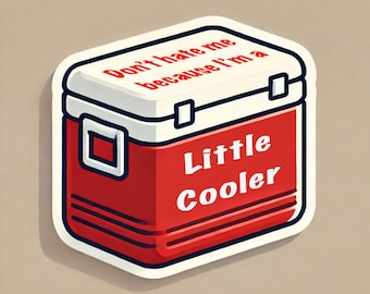 Don’t Hate Me, nur weil ich ein bisschen cooler bin Sticker | Lustiger Vinyl-Aufkleber | Niedlicher Motivationsaufkleber | Laptop und Wasserflasche Aufkleber