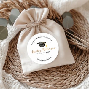 Class of 2025 Graduation Stickers | Personalized Grad Celebration Labels | Physical Product