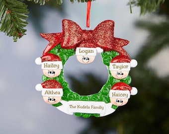 Personalized Family and Pet Ornament,Family Christmas Ornament,Custom Christmas Ornament,Family Members Ornament 2025,Christmas Decor