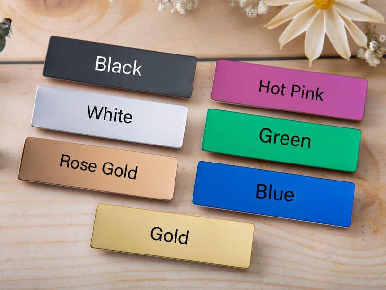 Personalized Name Tag Badgename Plate Tagbadge Name Etsy