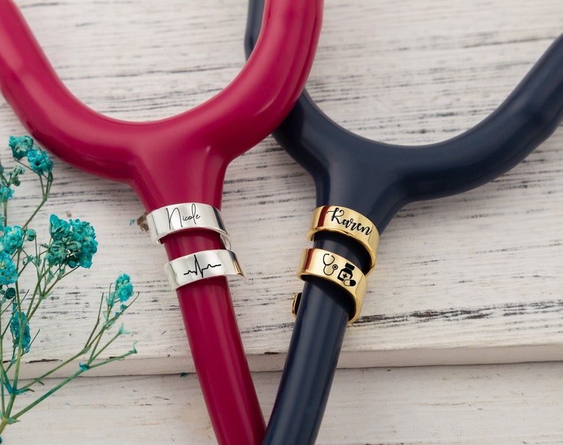 Stethoscope ID Tag Custom Stethoscope Tagpersonalized Etsy