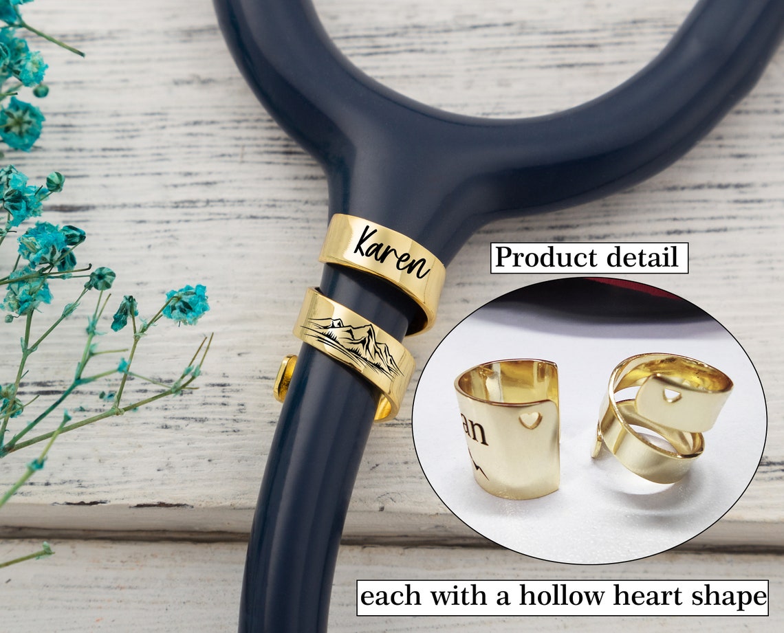 Personalized Stethoscope Name Tag Custom Stethoscope Etsy