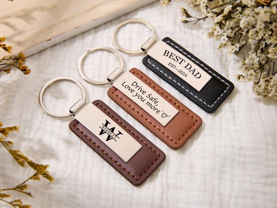 Personalized keychains for him discount