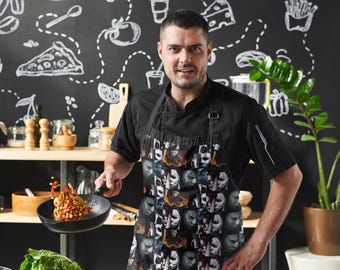 Michael Myers Horror Apron: Spooky Halloween Cooking, Grilling