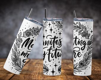 Law of Attraction Tumbler: Stainless Steel Travel Mug for Manifestation