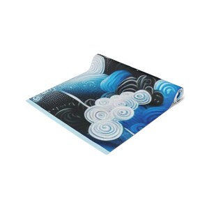Blue Clouds Table Runner Cotton, Poly zdjęcie 6