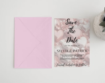Dirty Mauve Save the Date (no photo)