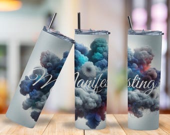 Manifesting My Life 20oz Tumbler | Law of Attraction Mug | Spiritual Stainless Steel Cup