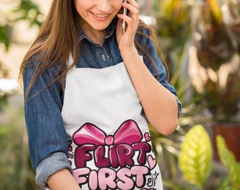 Flirty Cooking Apron: Fun Gift for Foodies
