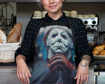 Michael Myers Christmas Apron: Horror Movie Holiday Baking