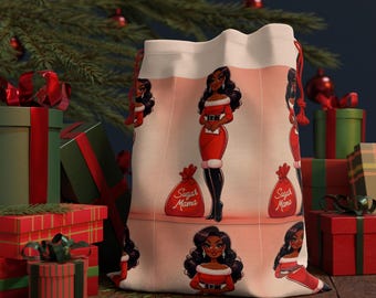Suga Mama Santa Gift Bag: Vintage Style Christmas Sack