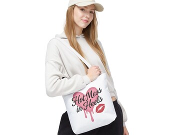 Hot Mess in Heels Tote Bag: Bold Coquette Accessory