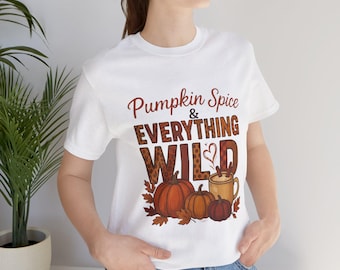 Pumpkin Spice Unisex Tee: Cozy Fall Vibes, Halloween & Thanksgiving